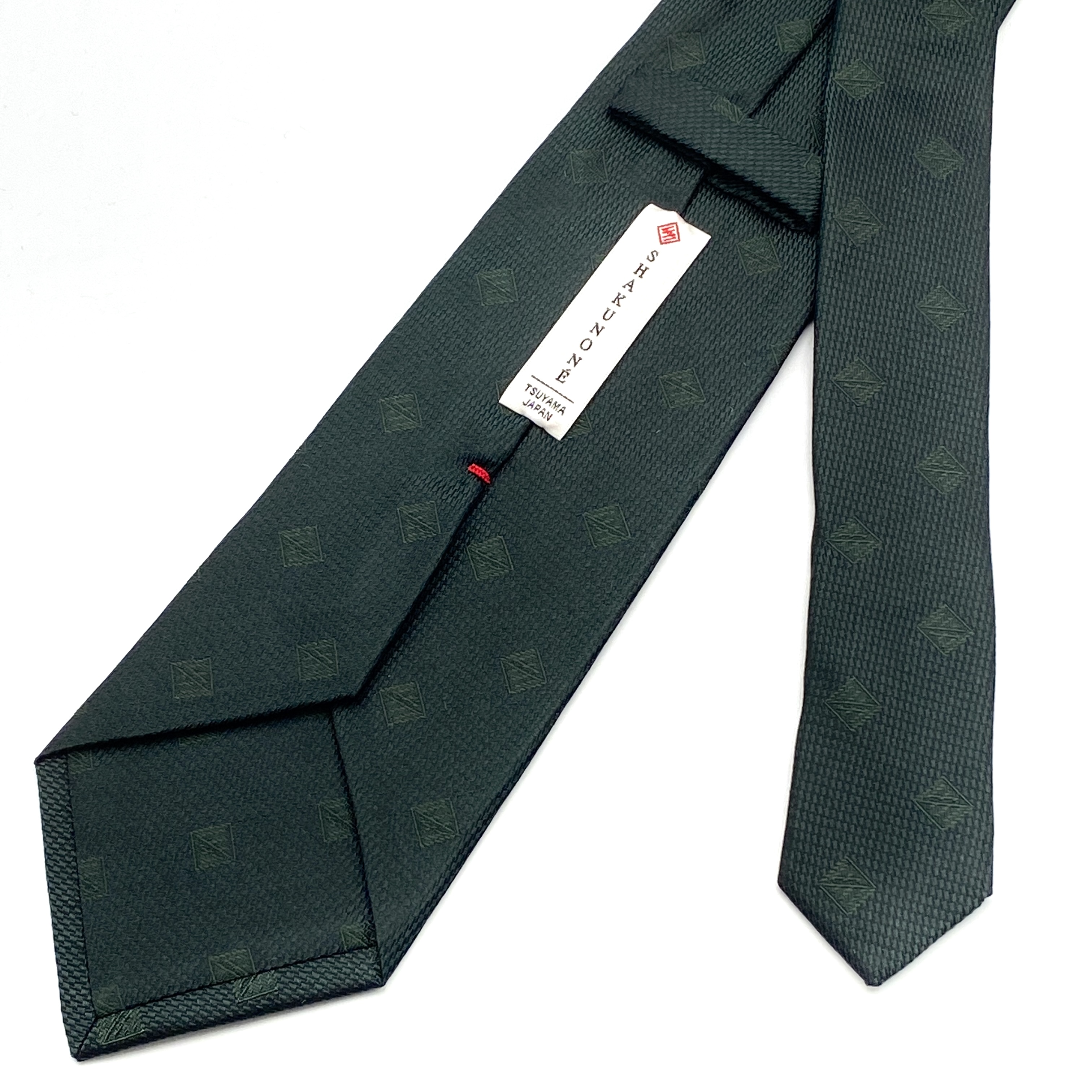 SH-007　包み込む深緑　オリジナルロゴネクタイ